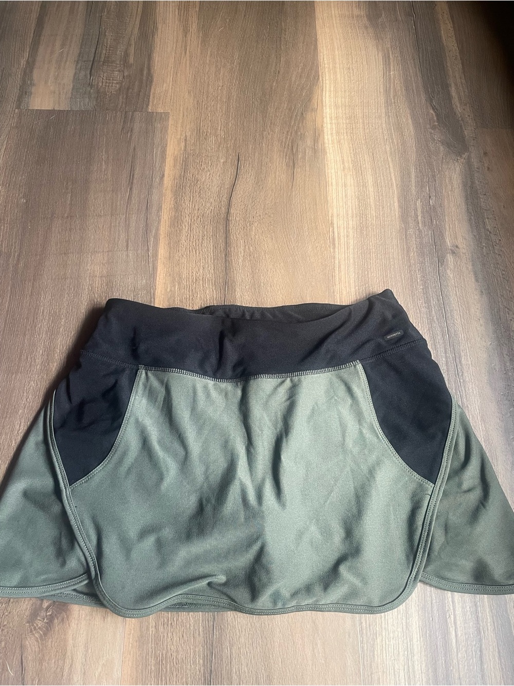 Mondetta Olive and Black Athletic Skort